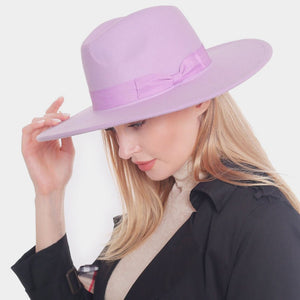 Bow Solid Panama Hat - Hautefull