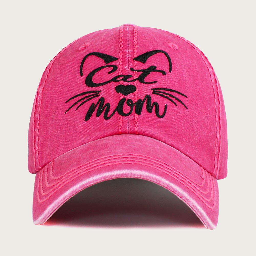 Cat Mom Fitted Baseball Cap - Hautefull