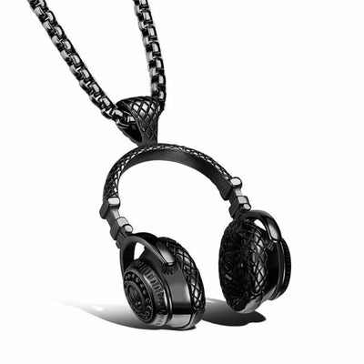 DJ Headphone Pendant Necklace - Hautefull