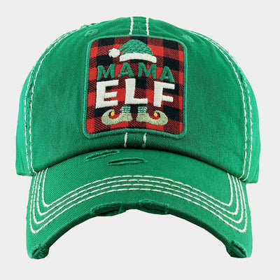 ELF Embroidered Baseball Cap for the Holidays - Hautefull