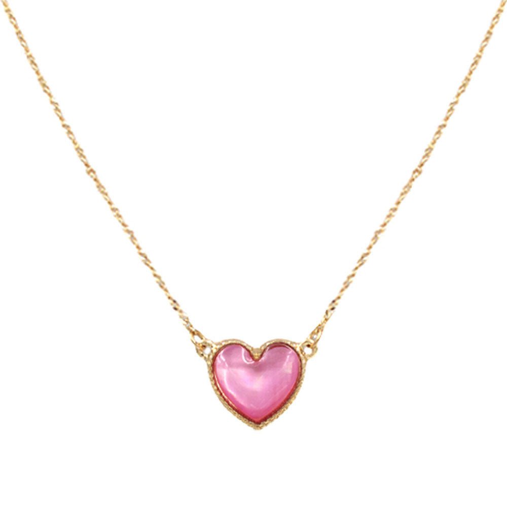 Heart Pendant Chain Necklace - Hautefull