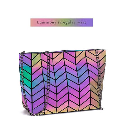 Luminous Geometric Tote Bag - Hautefull