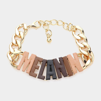 Melanin Message Chain Link Bracelet - Hautefull
