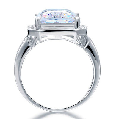 Princess Cut 925 Sterling Silver Ring for Engagement - Hautefull