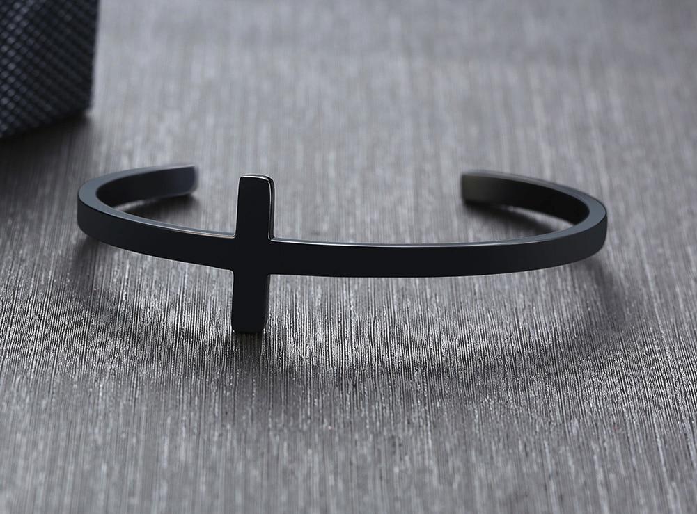 Religious Cross Cuff Bracelet - Hautefull