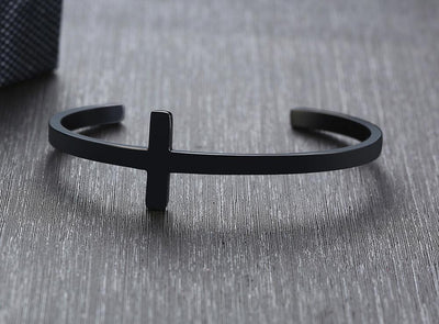Religious Cross Cuff Bracelet - Hautefull