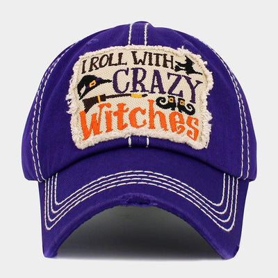 Vintage "Crazy Witches" Humor Baseball Cap - Hautefull
