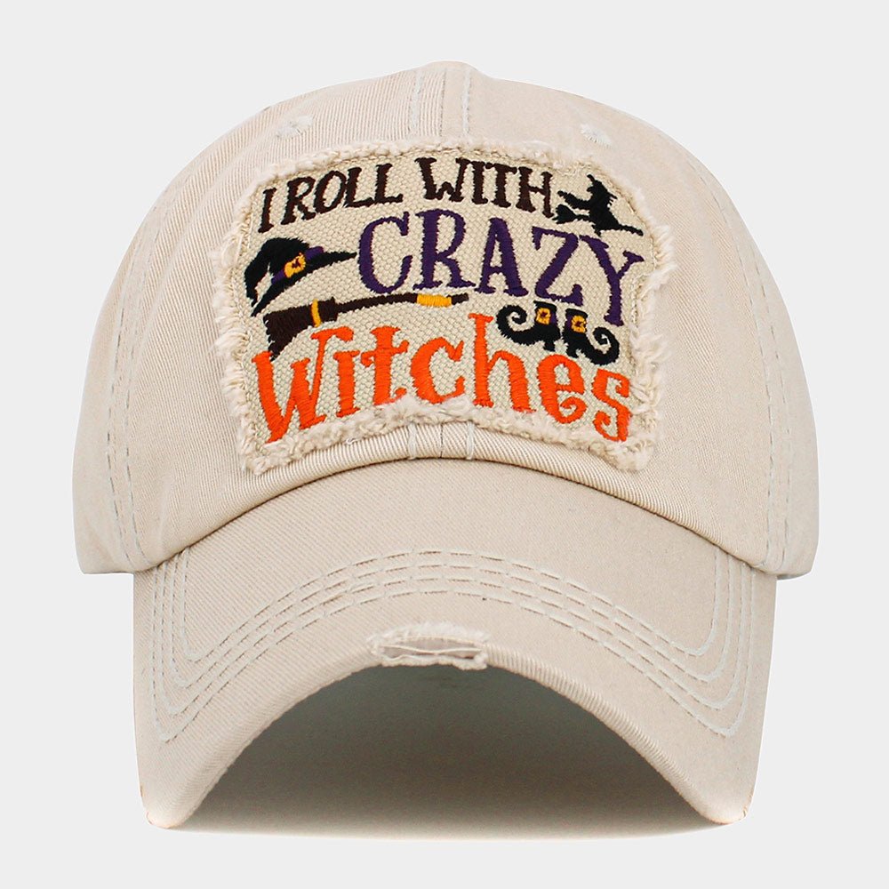 Vintage "Crazy Witches" Humor Baseball Cap - Hautefull
