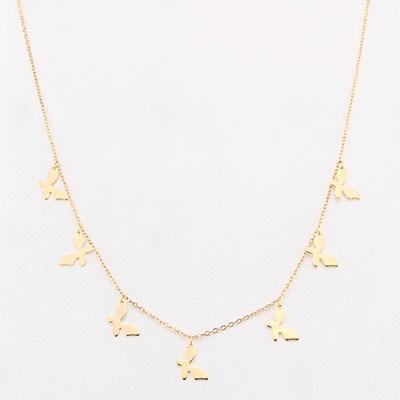 Women Choker Necklace With Star Pendants - Hautefull